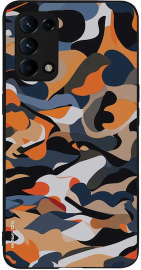 Sonique Camouflage Army Serie Hülle für Oppo Find X3 Lite 5G Orange