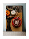 Gemälde Herbst Kaffee Kürbisse 100x150