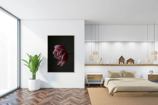 Πίνακας Single Pink Tulip Μονή Ροζ Τουλίπα 60x90
