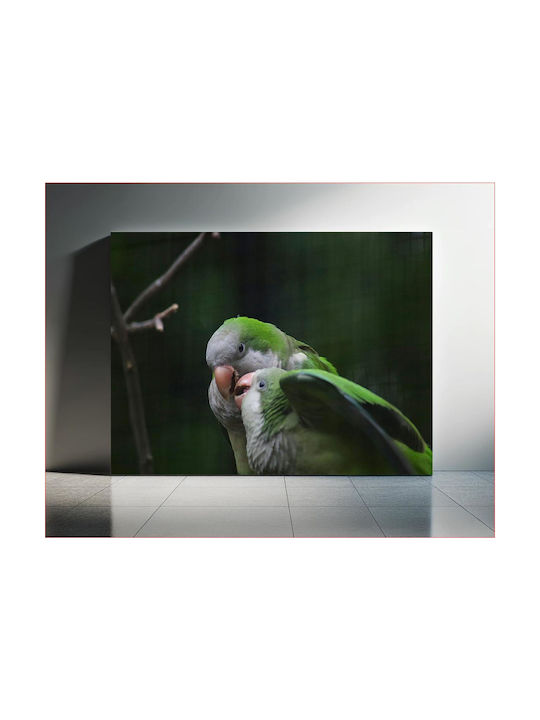 Paar Papageien in der Natur Malerei 150x100