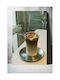 Πίνακας Iced Coffee Metal Straws Παγωμένος Καφές Μεταλλικά Καλαμάκια 100x150