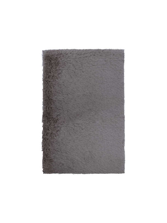 Viokarpet Krolik R04 Anti-slip Rug Rectangular Furry D Grey