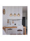 Globo Lighting Κρεμαστό Φωτιστικό Μαύρο 72x20x150εκ.