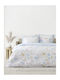 Nima Sheet Sets Single with Elastic 100x200+32cm. Belleza White, Light Blue, Pink 3pcs