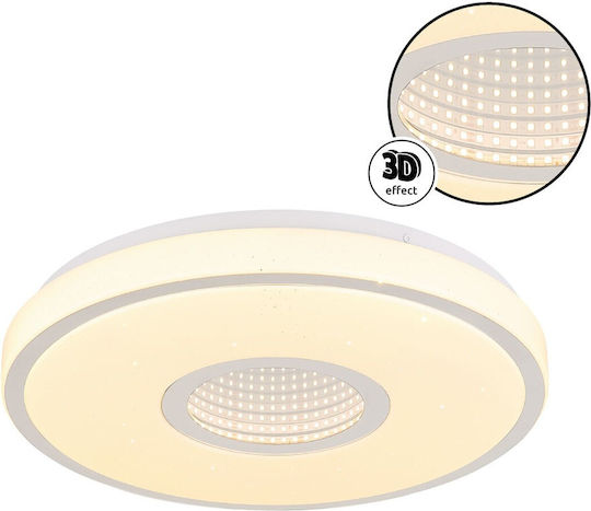 Globo Lighting Πλαφονιέρα Οροφής Λευκή με Ενσωματωμένο LED