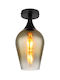 Globo Lighting Πλαφονιέρα Οροφής Διάφανη