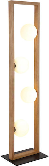 Globo Lighting Floor Lamp H110xL28cm with G9 Bulb Socket Brown