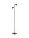 Globo Lighting Floor Lamp with Socket for Bulb GU10 Brown