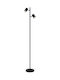 Globo Lighting Floor Lamp with Socket for Bulb GU10 Black