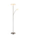 Globo Lighting LED Floor Lamp with Warm White Light Silver