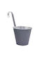 HOMie Hanging Planter Metal Gray 16x16x14cm.