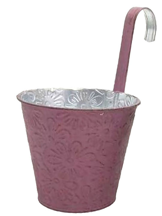 HOMie Hanging Planter Metal Purple 16x16x14cm.