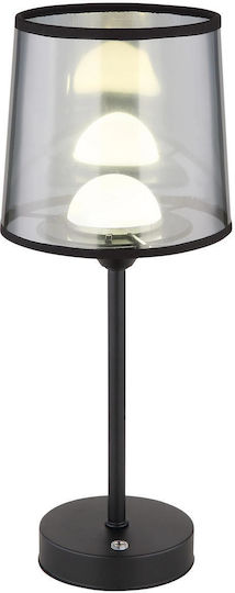 Globo Lighting Lămpi De Masă Metalice Led Încorporat Cu Pălărie Neagră Și Bază