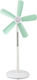 Eurolamp Pedestal Fan 15W Fan Diameter 50cm Green