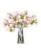 Arti Casa Dekorative Künstliche Magnolienzweig Fuchsia 95cm