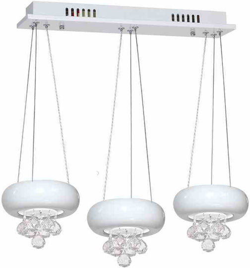 Eko Light Lustră Suspendată Alb