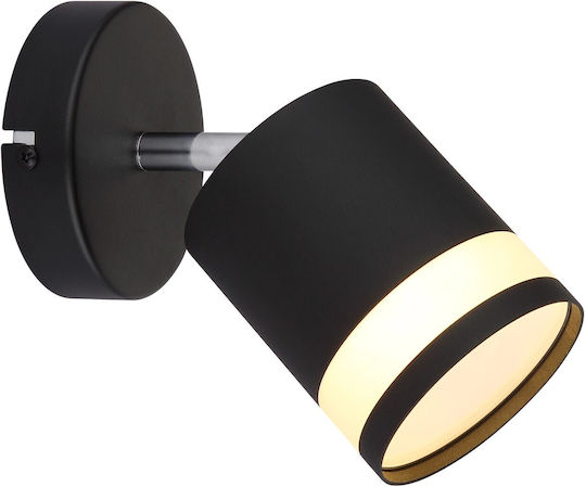 Globo Lighting Einzel LED Warmes Weiß Spot in Schwarz Farbe