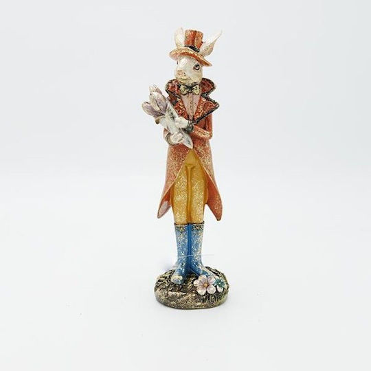 Osterdekorativer Hasen-Tulpen Polyresin 8,5x26x8,5cm