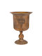 Goldene Metallamphore 30,5x30,5x41,5cm