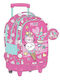 Must Team School Trolley Bag for Elementary with Water Bottle Holder Multicolour 30lt 34 x 20 x 44cm