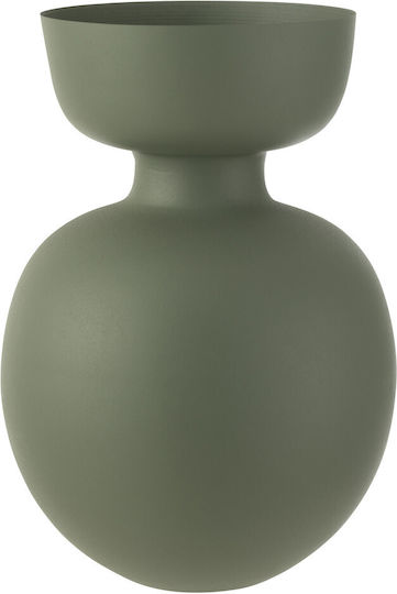 Jolipa Dekorative Aluminiumvase Grün 31x31xH45,5cm