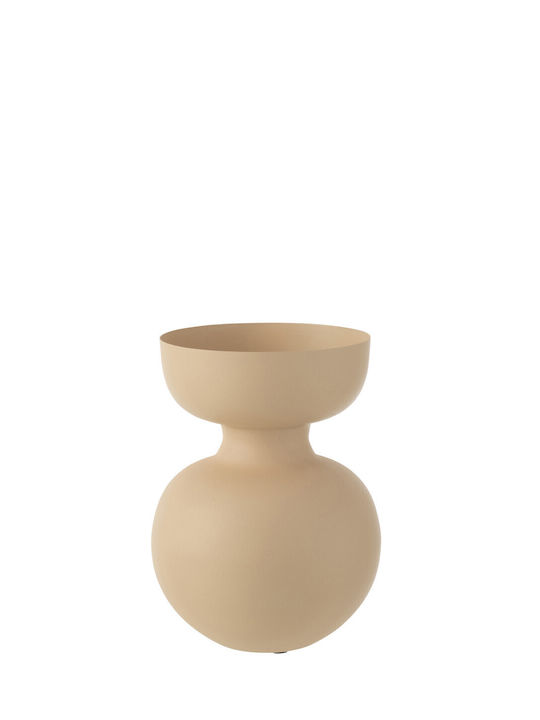 Jolipa Dekorative Aluminium Vase Beiges 22,5x22,5xH32cm
