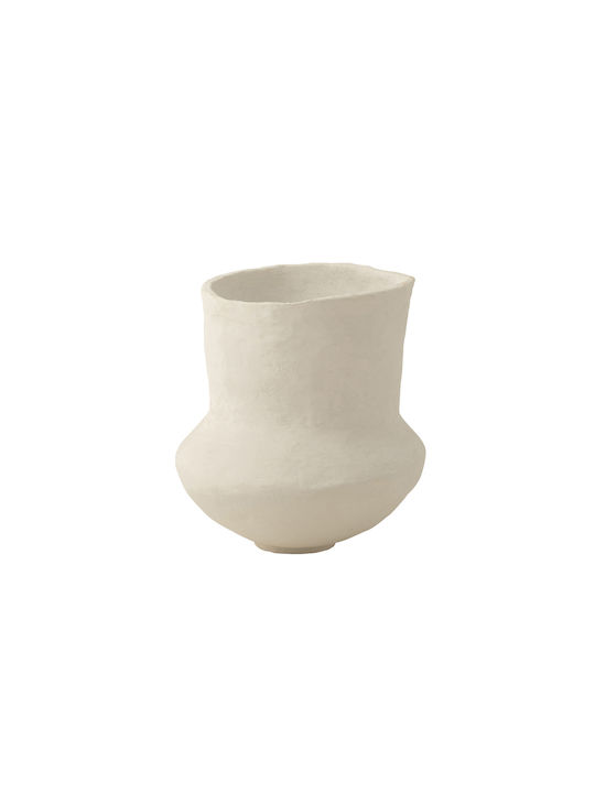 Jolipa Dekorative Papiervase Weiß 40x40xH45cm