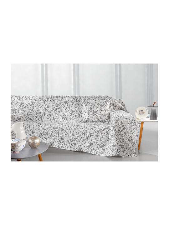 Guy Laroche Blossom Ριχτάρι Πολυθρόνας Chenille 180x145εκ. Smoke