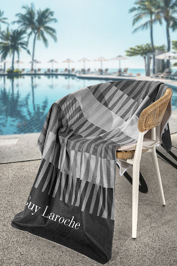 Guy Laroche Velour Gedruckt Schwarze 175x100cm