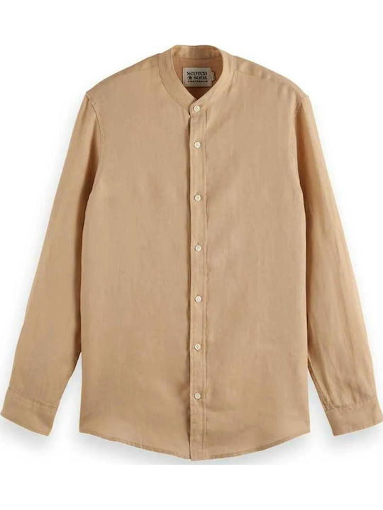 Scotch & Soda Μακρυμάνικo Λινό Πουκάμισο σε Καν...