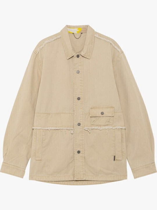 Gianni Lupo Long Sleeve Overshirt in Oversized ...