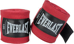 Everlast 305см Червени Дишащи Солидни Боксови Ленти