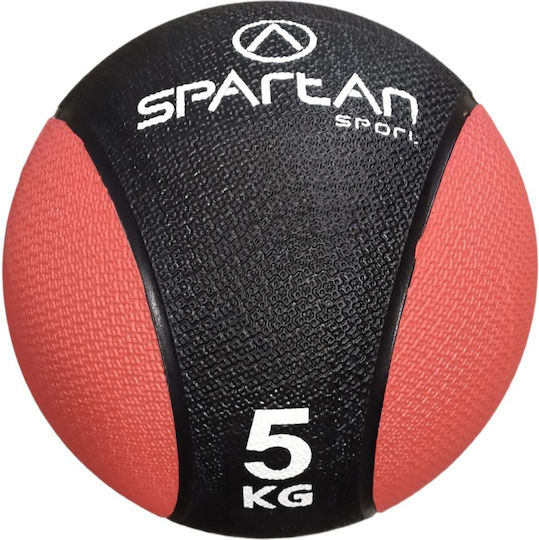Spartan Μπάλα Medicine 24cm , 5kg σε Μαύρο Χρώμα