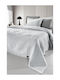 Guy Laroche Lupo Κουβέρτα Πικέ Ημίδιπλη 180x260εκ. Grey/white