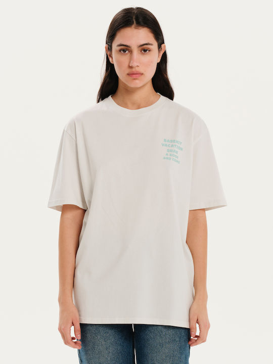 Basehit Дамски Т-Shirt Бял