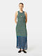 Sommer Maxi Abendkleid Mehrfarbig