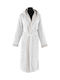 Guy Laroche Monogram Bathrobe with Hood White