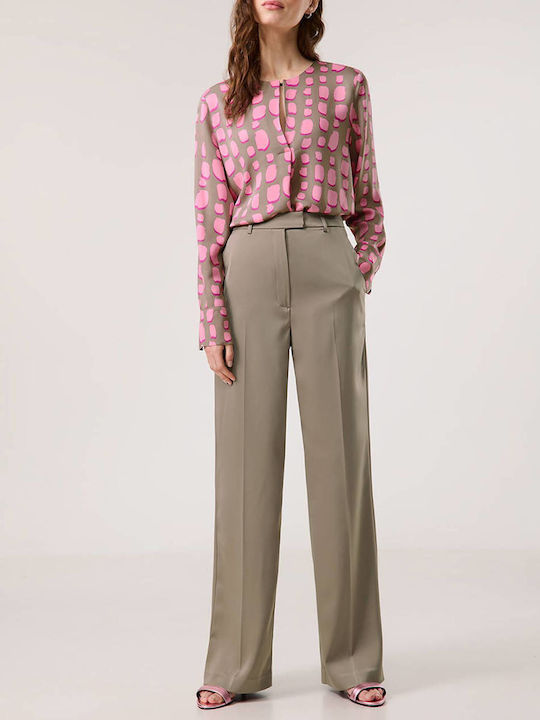 Taifun Damen Stoffhose Grau