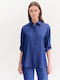 Women's Denim Long Sleeve Shirt Denim