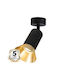 Eko Light Einzel Spot mit Fassung GU10 in Schwarz Farbe