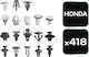 Honda Car Clip Set 418 Pieces