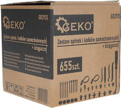 Car Upholstery Clips Set 655 Pieces Geko G02935