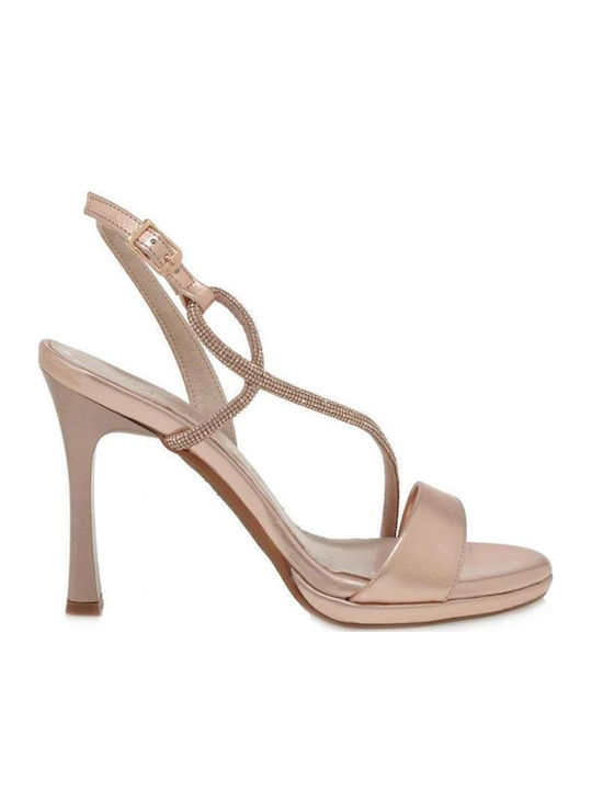 Ragazza Women's Sandals with Strass Rose Gold