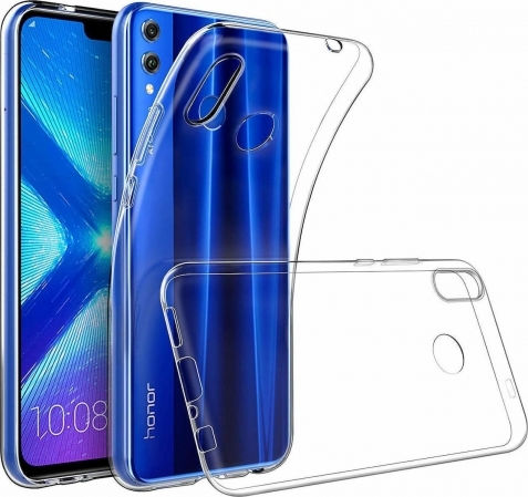 Back Cover Σιλικόνης 0.5mm Διάφανο (Honor 8X)