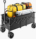 Foldable Garden Cart Metallic Four-wheel 300lt