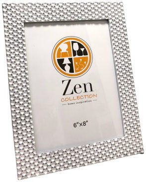 Zen Collection Plastic Photo Frame with White Frame
