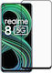 Adeziv complet Full Face Tempered Glass Negru (Realme 8/8 Pro)