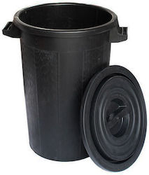 ICS Spa Plastic Waste Bin 100lt Black