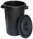 ICS Spa Plastic Waste Bin 120lt Black