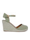 Brava Damenplattformen im Espadrilles-Stil Khaki